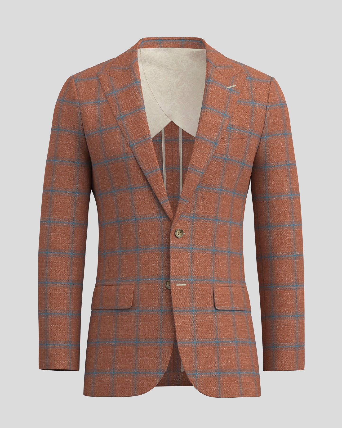 Deconstructed Hampton Rust Linen Blazer