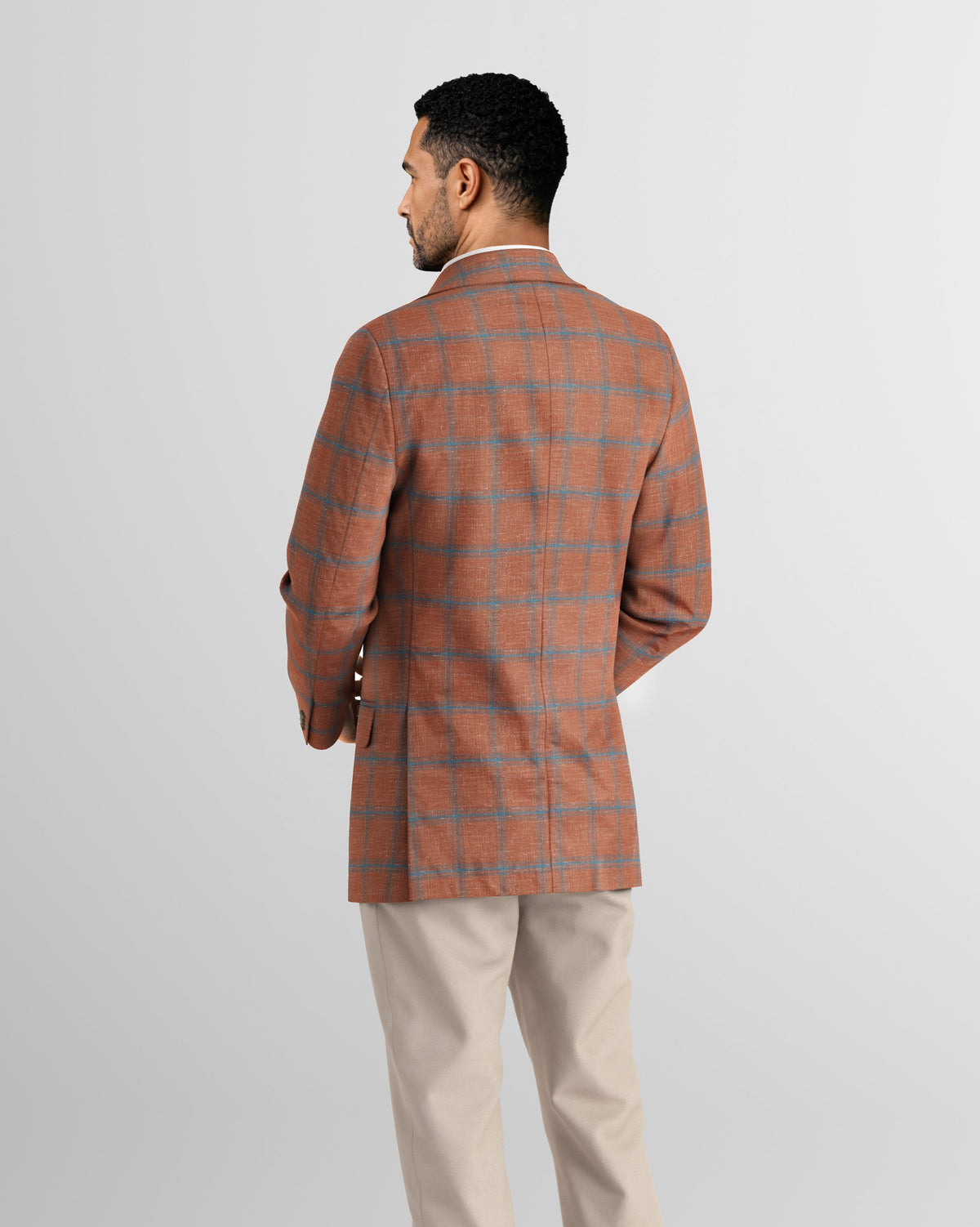 Deconstructed Hampton Rust Linen Blazer
