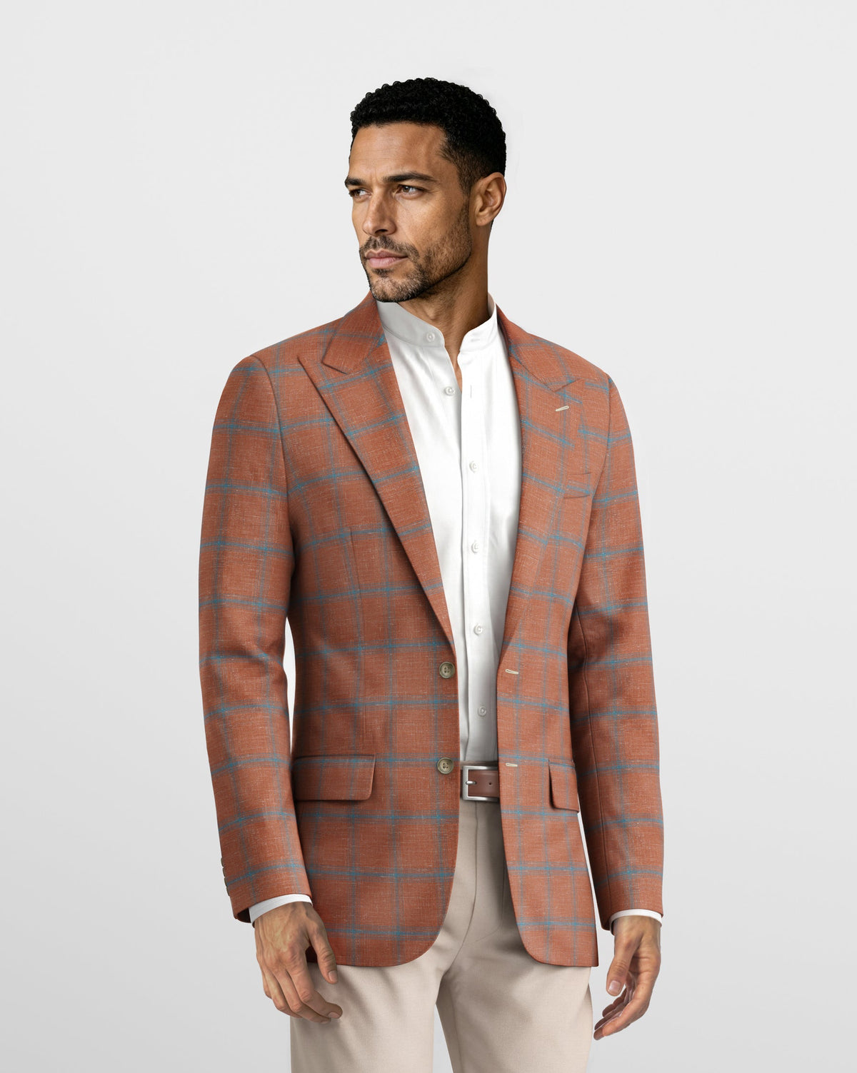 Deconstructed Hampton Rust Linen Blazer