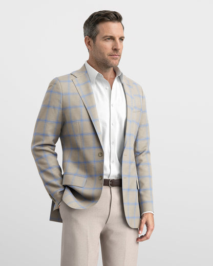 Ash Beige Hampton Linen Blazer