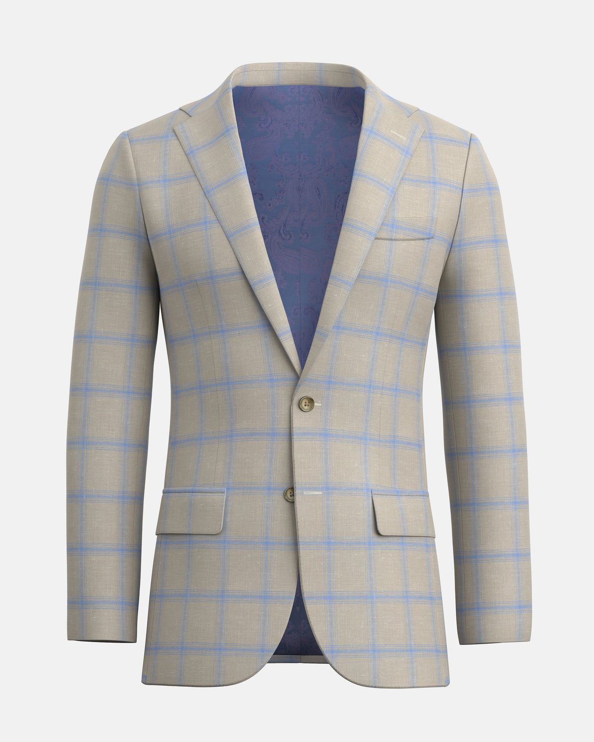 Ash Beige Hampton Linen Blazer