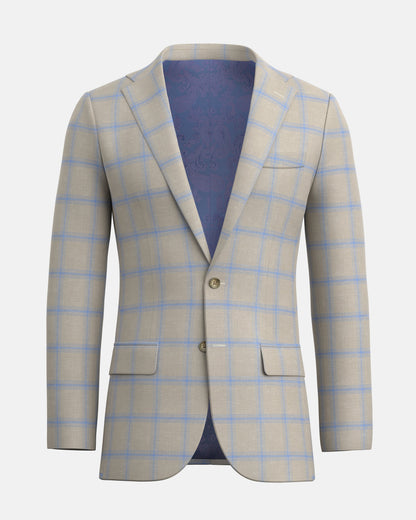 Ash Beige Hampton Linen Blazer