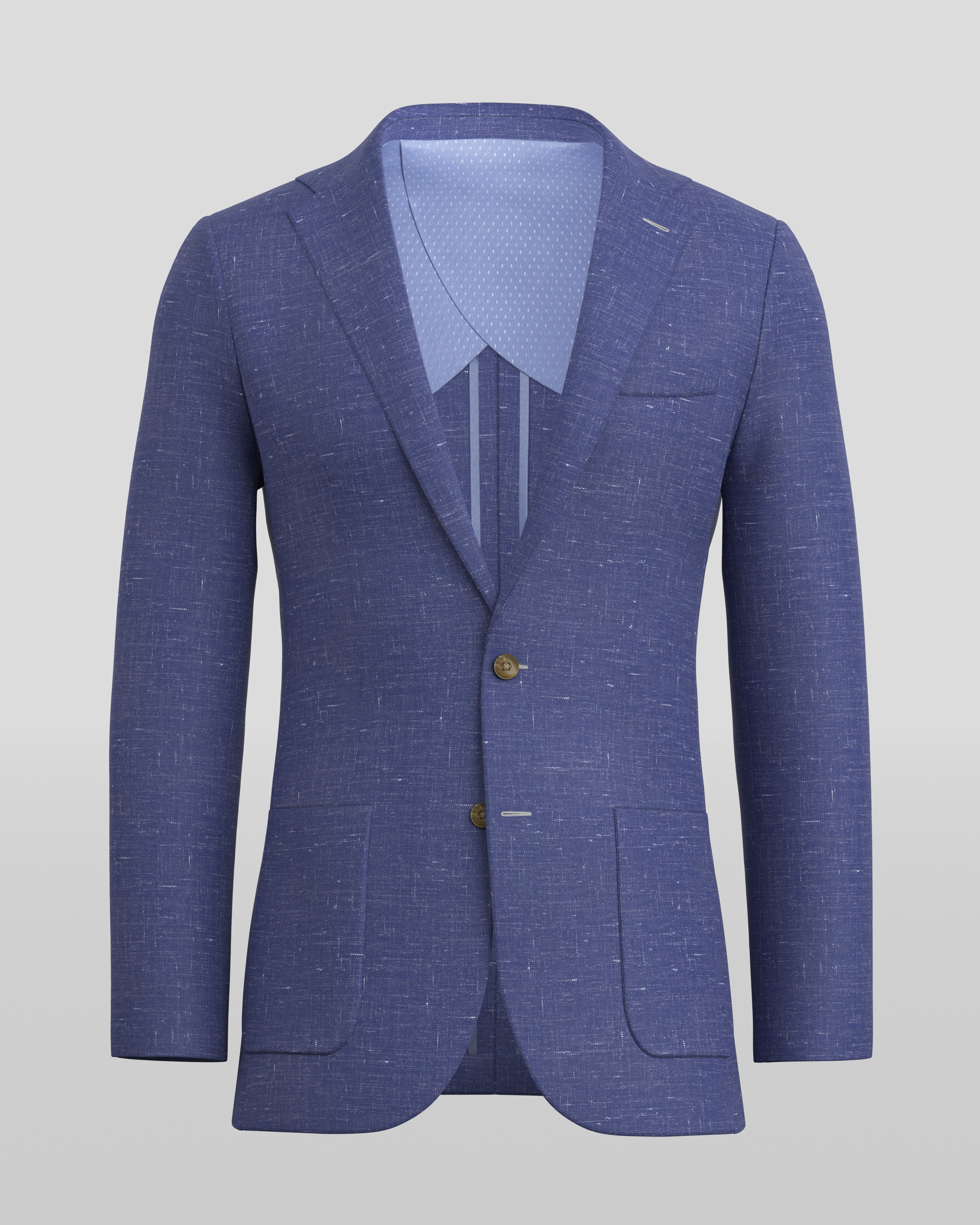 Deconstructed Malibu Navy Linen Blazer
