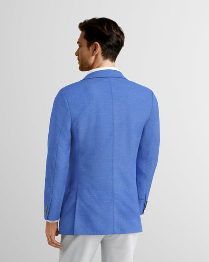 Deconstructed Malibu French Blue Linen Blazer