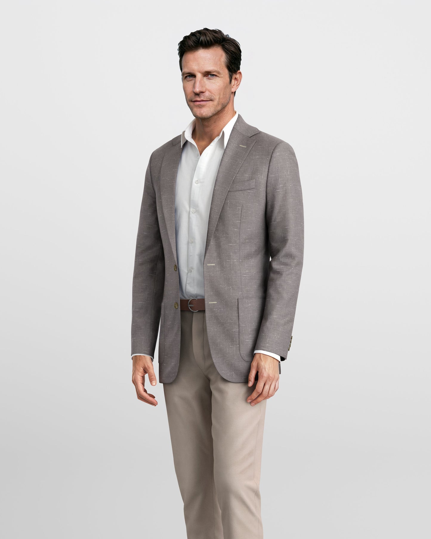 Deconstructed Malibu Ash Linen Blazer