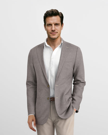 Deconstructed Malibu Ash Linen Blazer