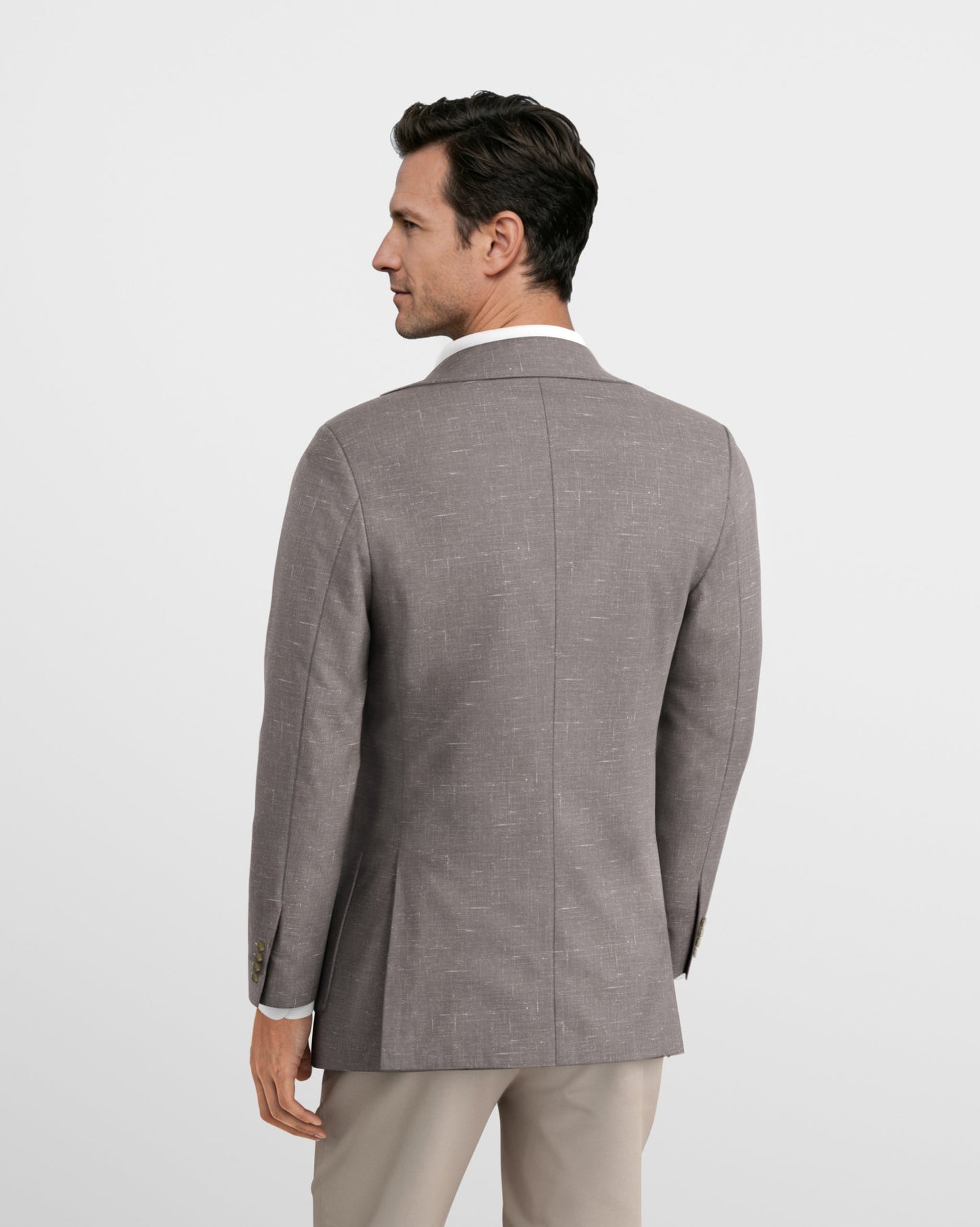 Deconstructed Malibu Ash Linen Blazer