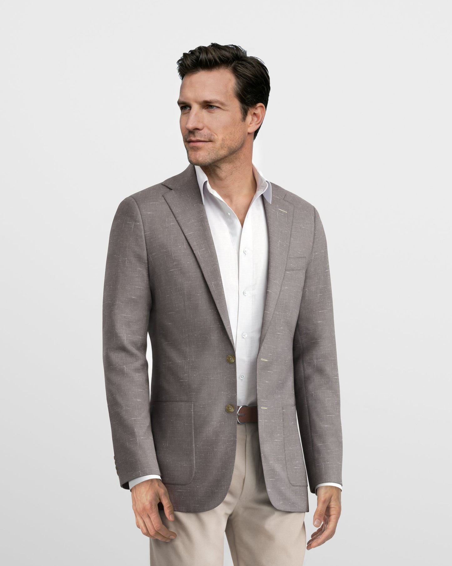 Deconstructed Malibu Ash Linen Blazer
