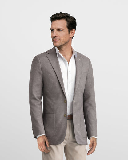 Deconstructed Malibu Ash Linen Blazer