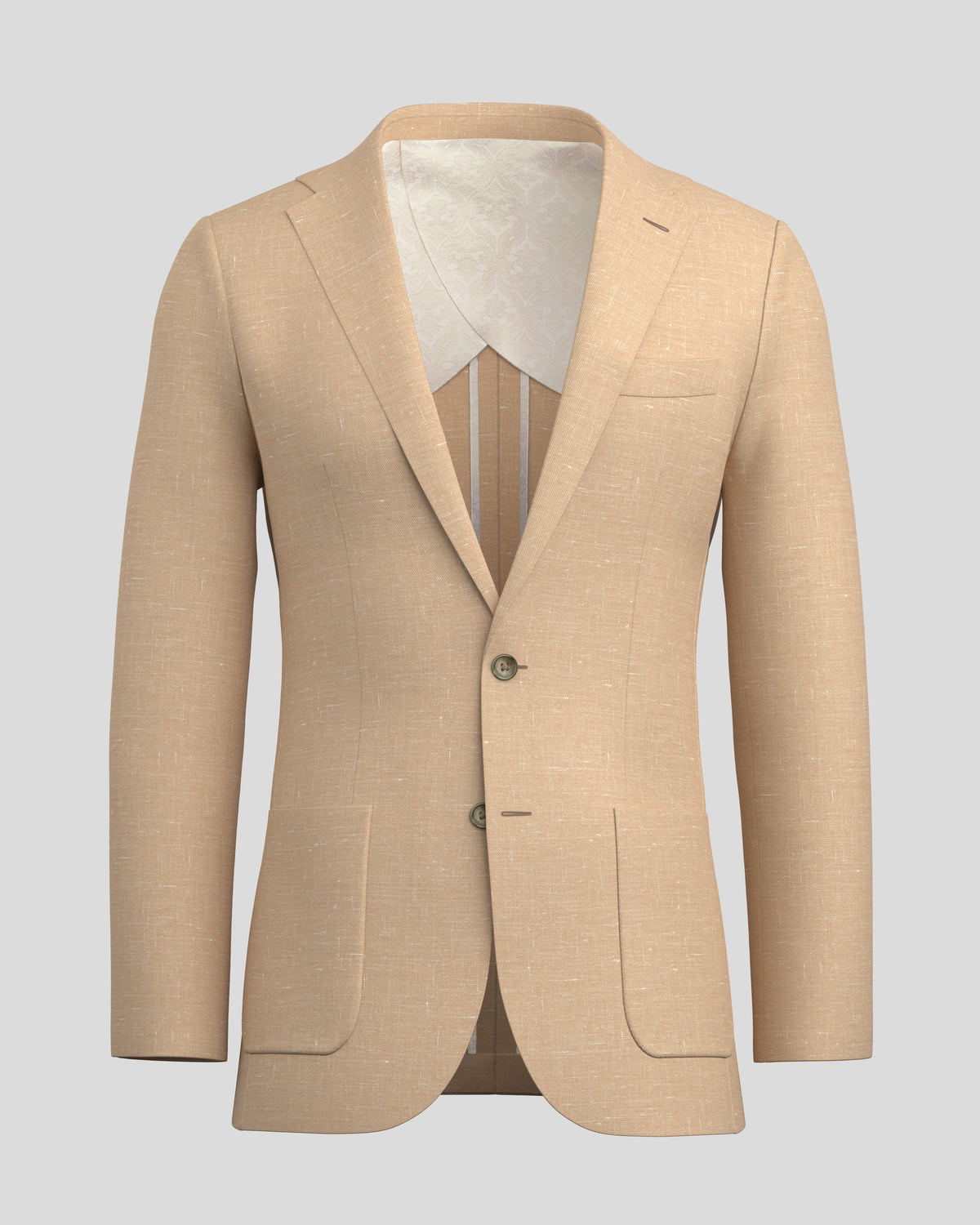Deconstructed Malibu Sand Linen Blazer