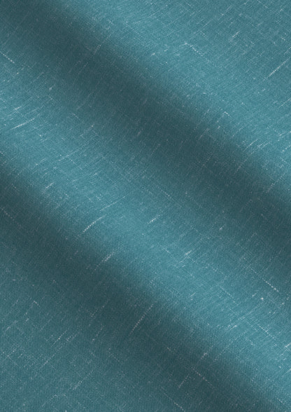Deconstructed Malibu Teal Linen Blazer