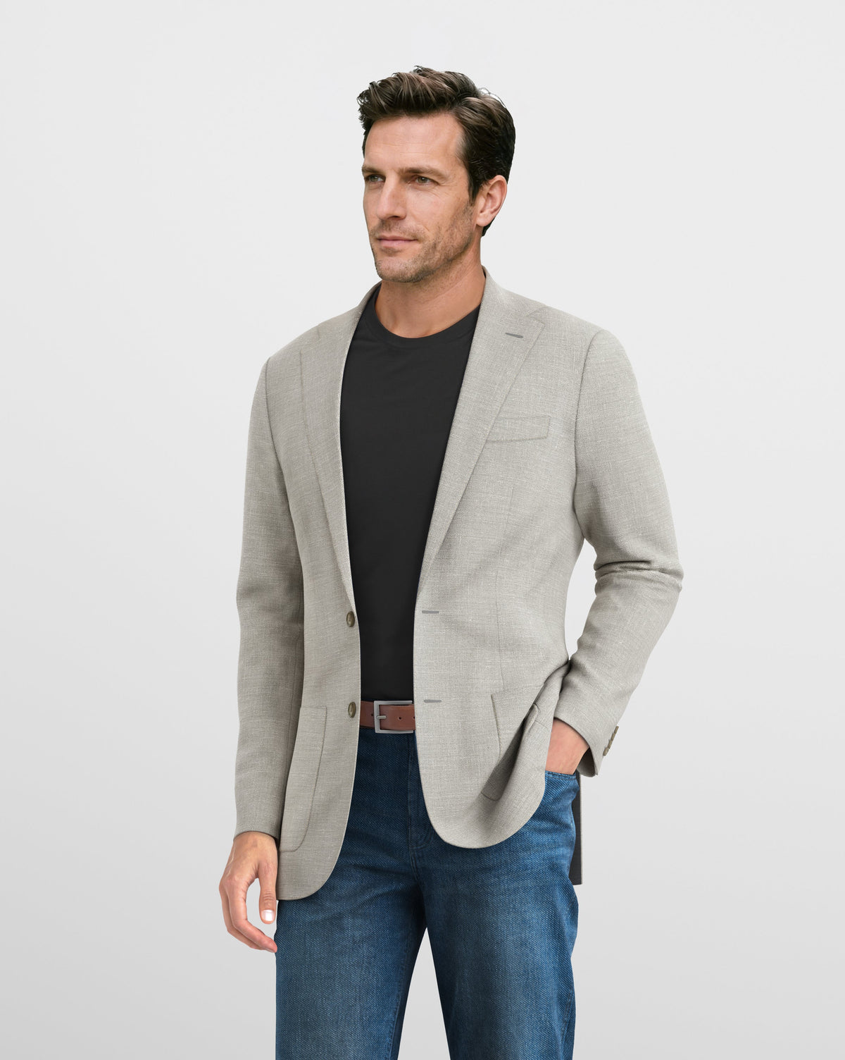 Deconstructed Hopsack Mercer Blazer