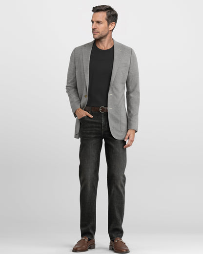 Deconstructed Grey Hopsack Mercer Blazer