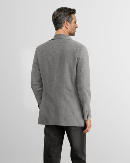 Deconstructed Grey Hopsack Mercer Blazer