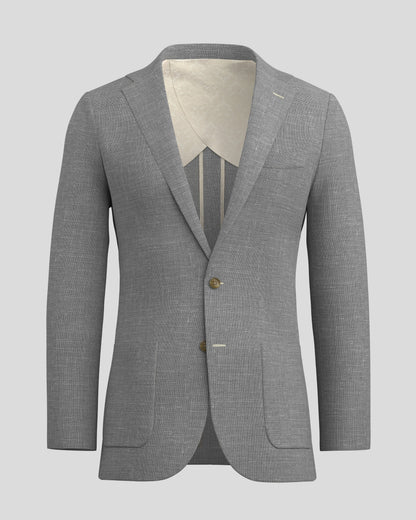 Deconstructed Grey Hopsack Mercer Blazer