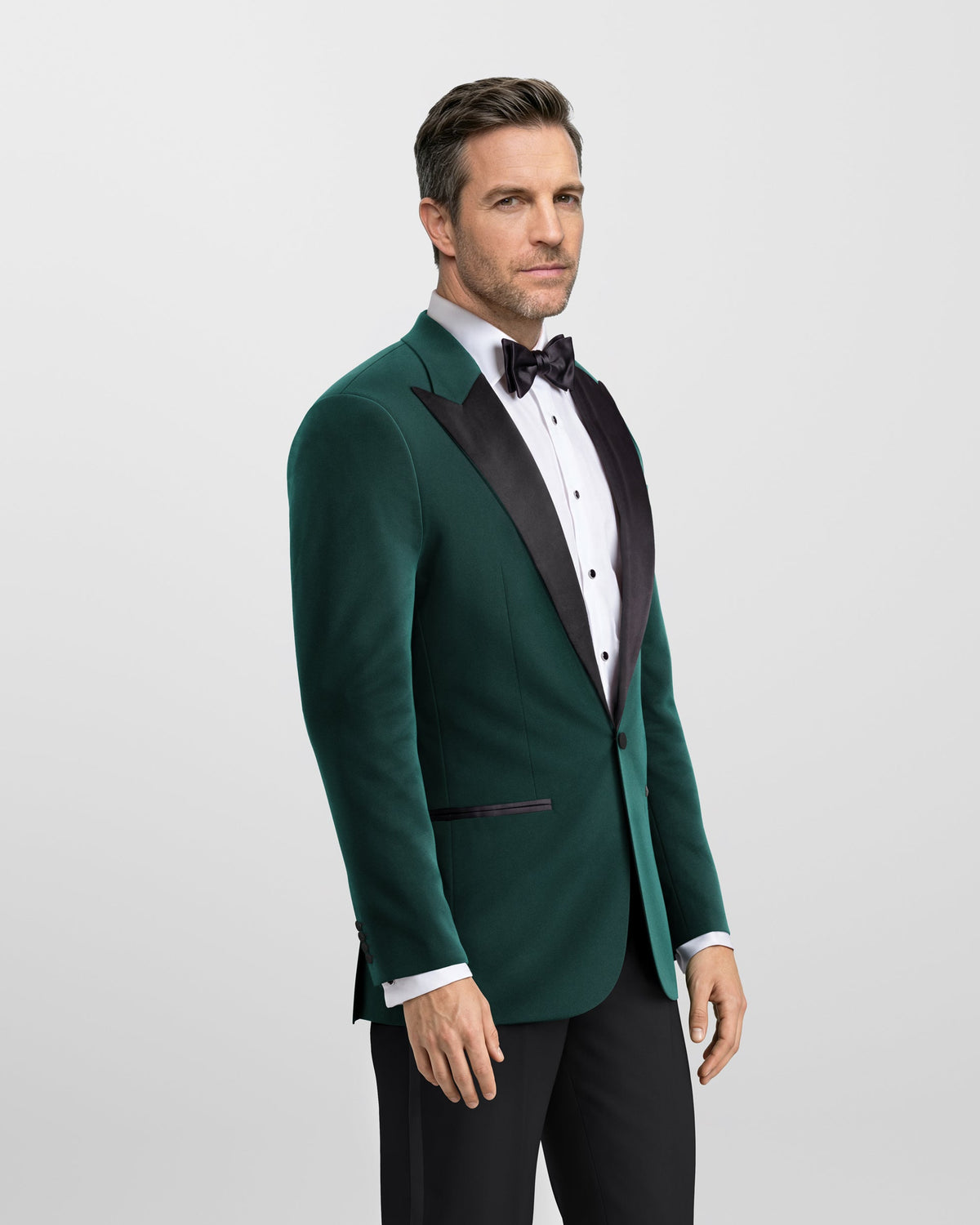 Emerald Noir Velvet Tuxedo Jacket