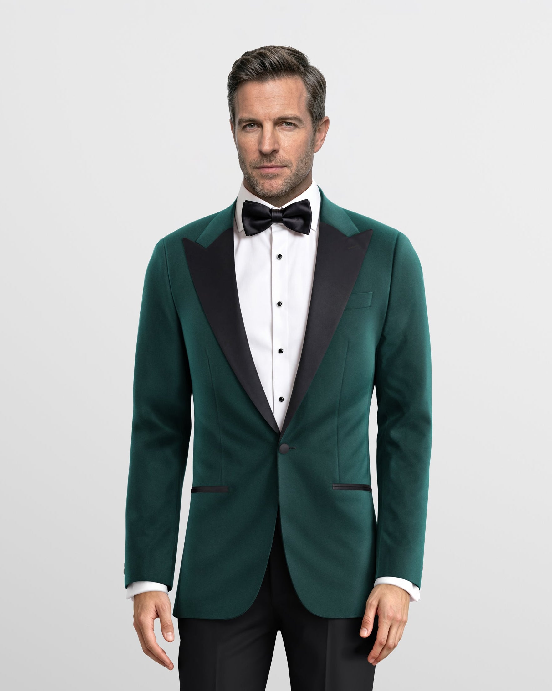 Emerald Noir Velvet Tuxedo Jacket