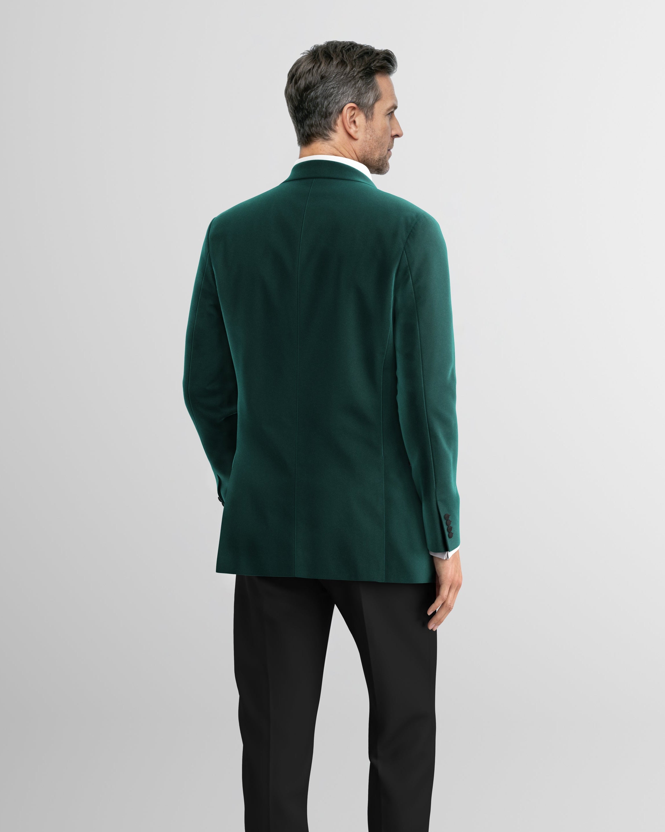 Emerald Noir Velvet Tuxedo Jacket