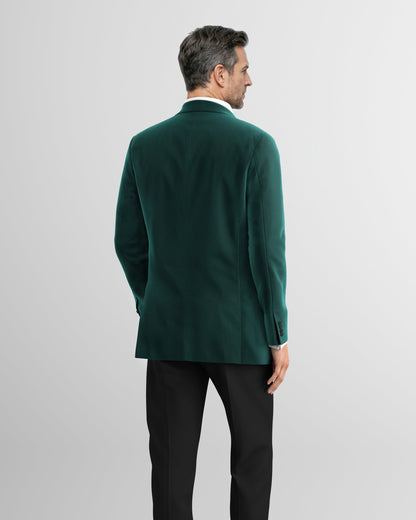 Emerald Noir Velvet Tuxedo Jacket