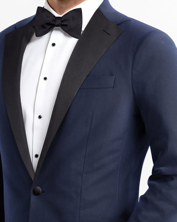 Sapphire Noir Velvet Tuxedo Jacket