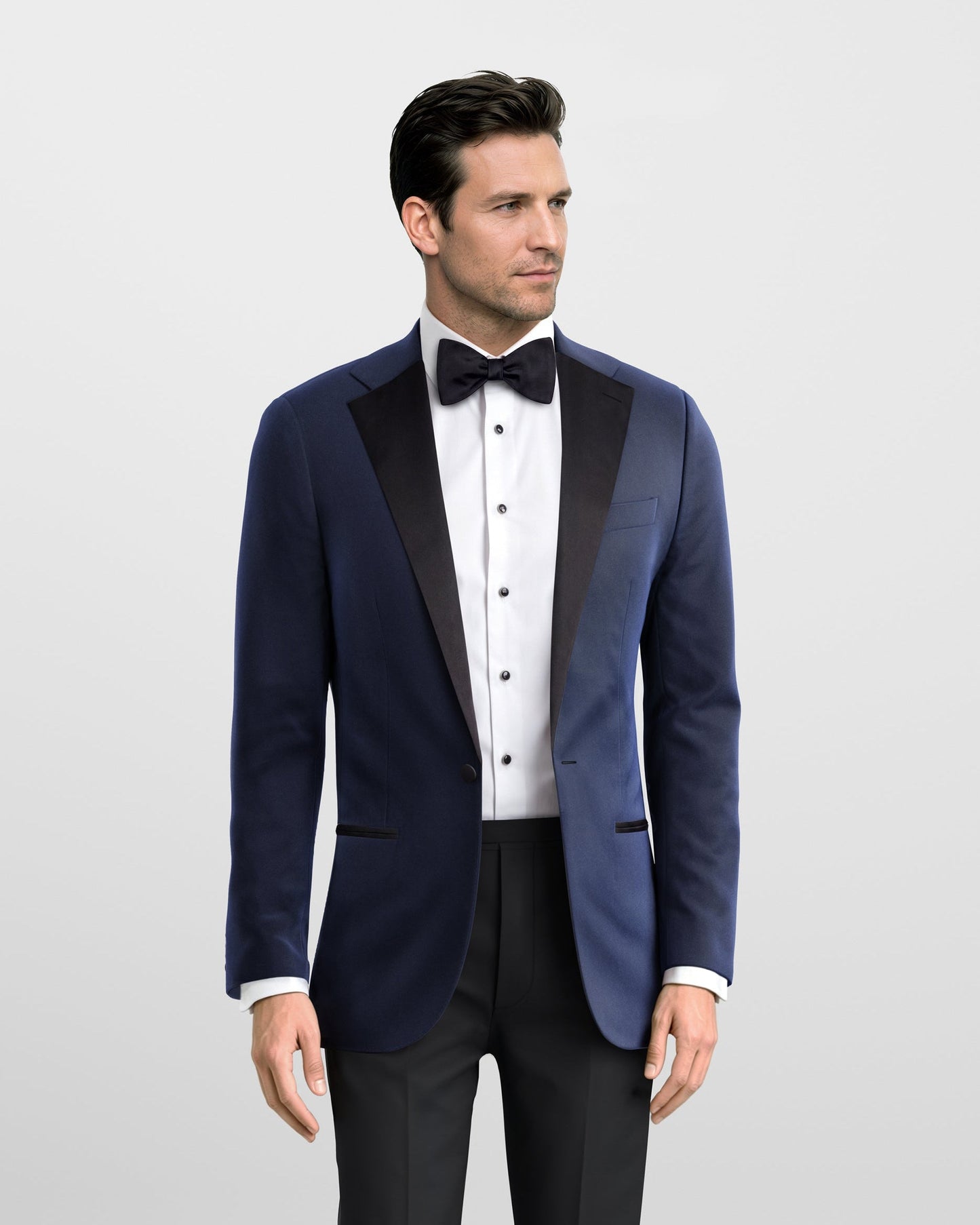 Sapphire Noir Velvet Tuxedo Jacket