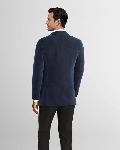 Sapphire Noir Velvet Tuxedo Jacket