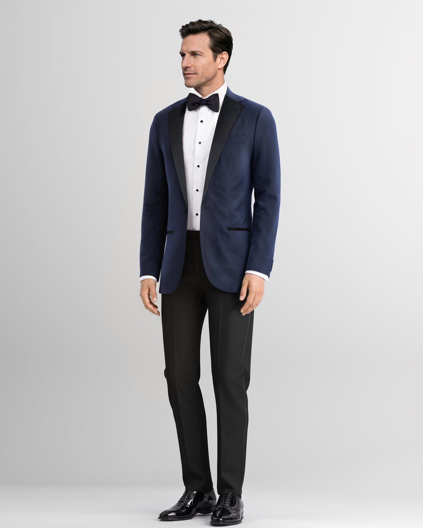Sapphire Noir Velvet Tuxedo Jacket