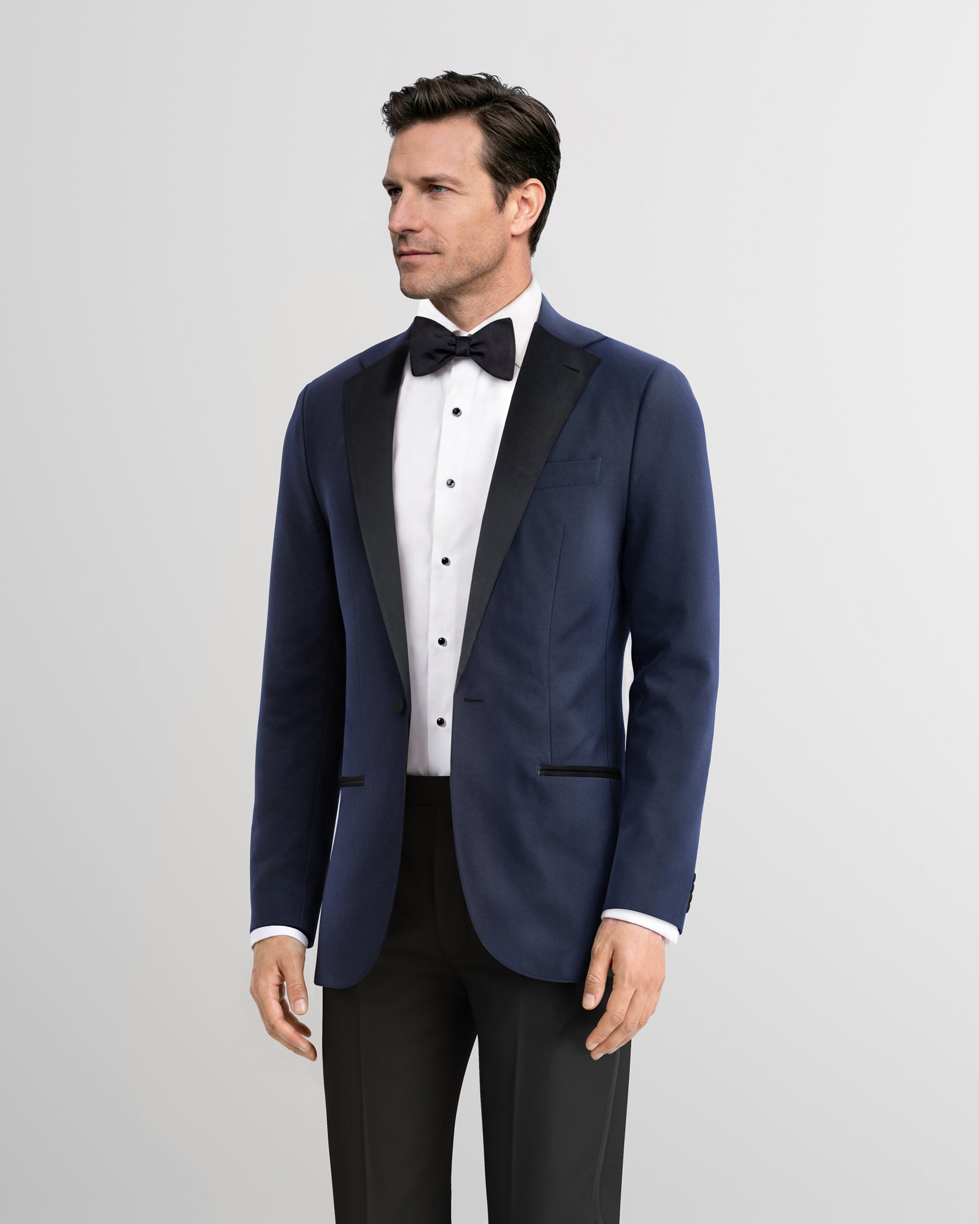 Sapphire Noir Velvet Tuxedo Jacket