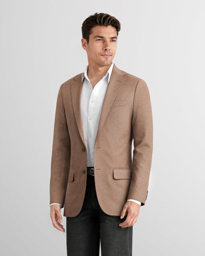 Taupe Flannel Drago Stretch Blazer