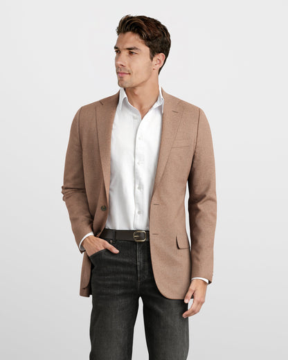 Taupe Flannel Drago Stretch Blazer