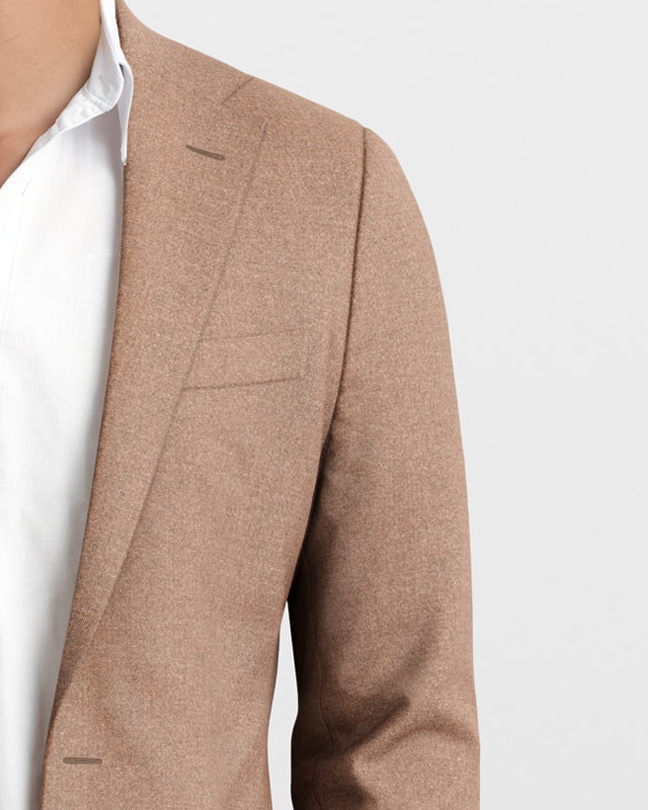 Taupe Flannel Drago Stretch Blazer