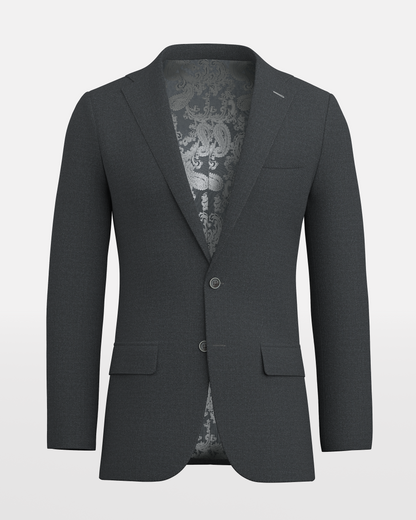 Dark Charcoal Hopsack Bond Blazer