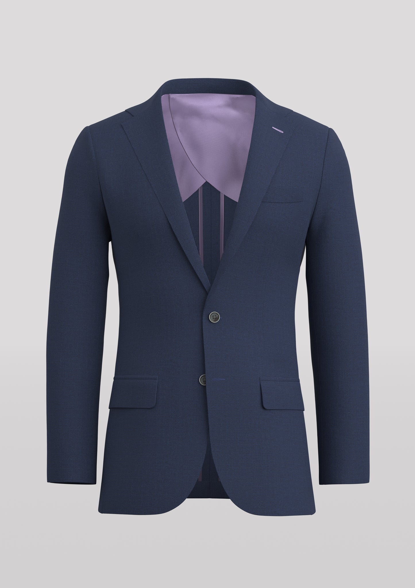 Deconstructed Navy Hopsack Bond Blazer