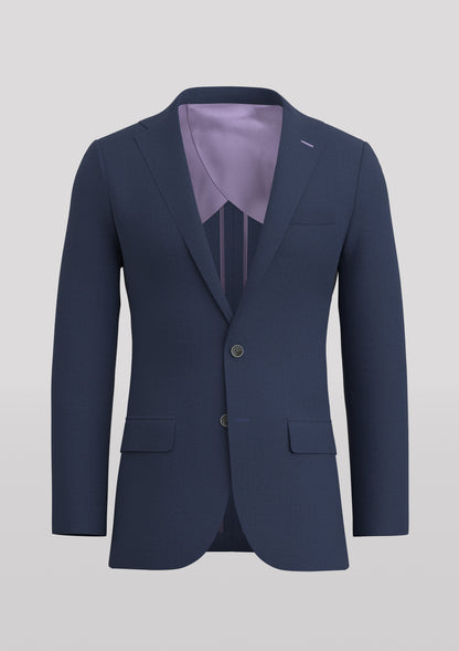 Deconstructed Navy Hopsack Bond Blazer
