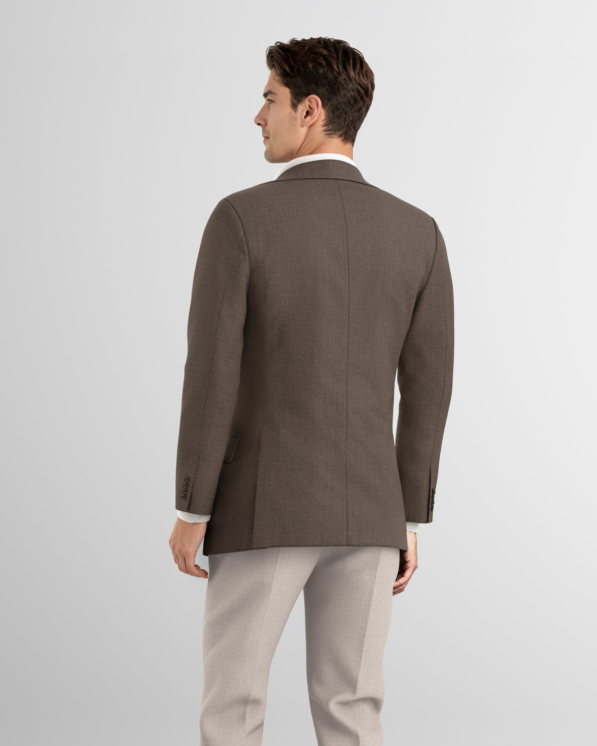 Dark Taupe Hopsack Bond Blazer
