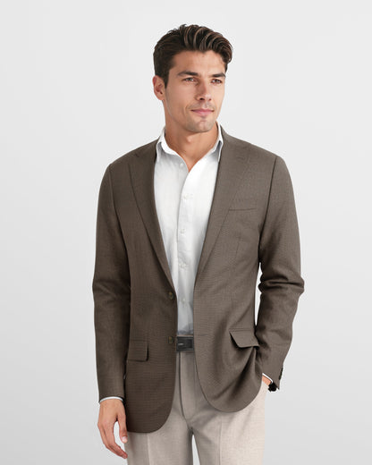 Dark Taupe Hopsack Bond Blazer