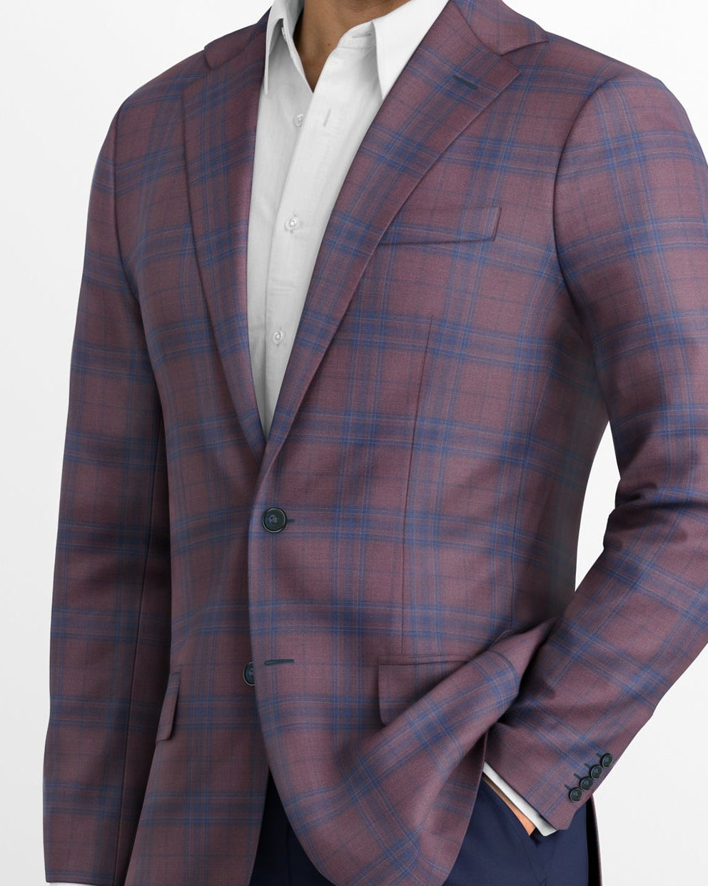 Burgundy Melrose Blazer