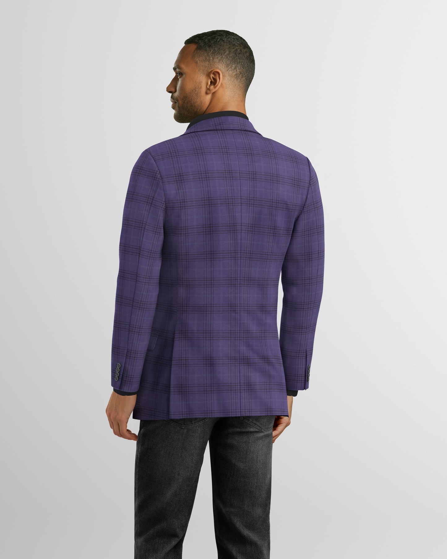 Peak Lapel Aubergine Milano Blazer