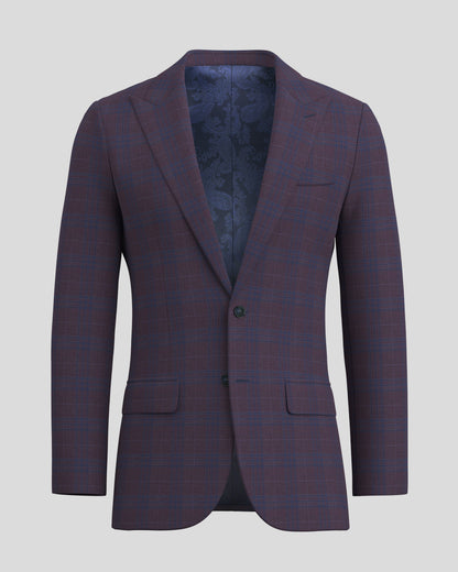 Peak Lapel Bordeaux Sienna Blazer