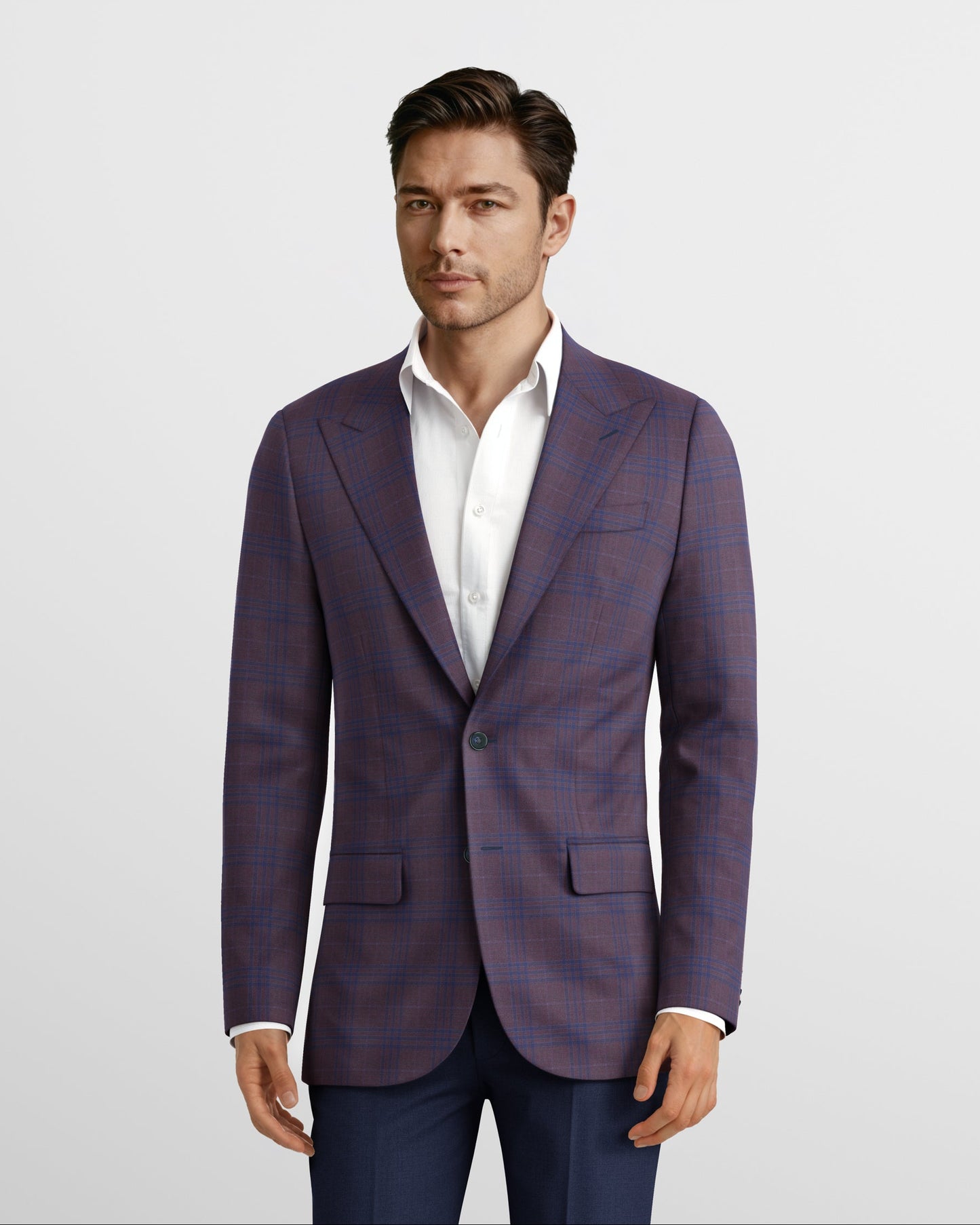 Peak Lapel Bordeaux Sienna Blazer