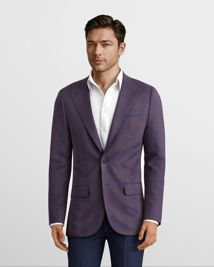 Peak Lapel Bordeaux Sienna Blazer