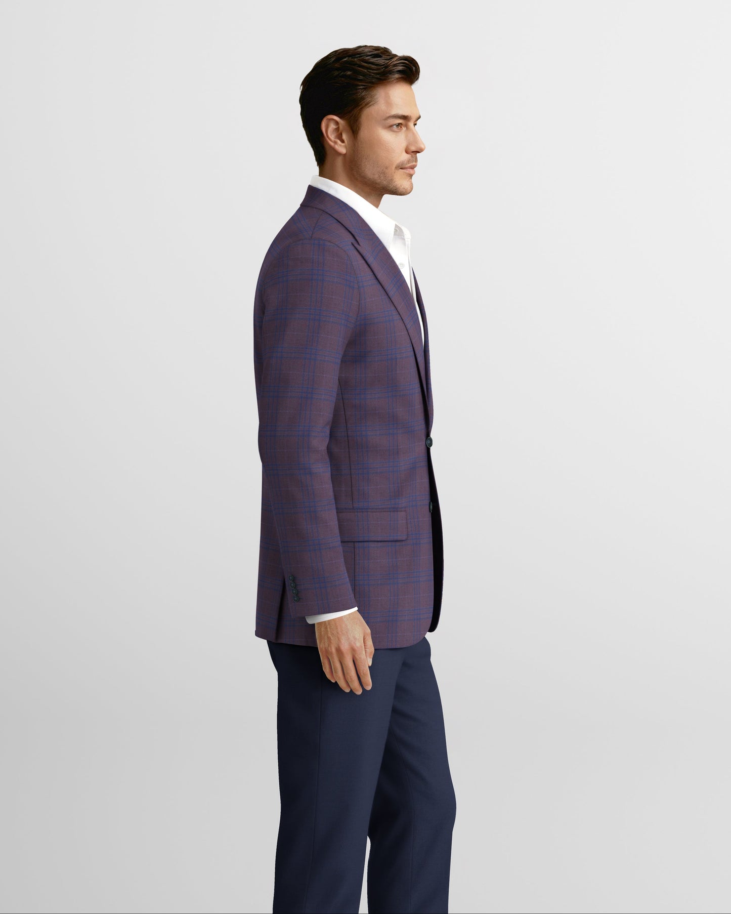 Peak Lapel Bordeaux Sienna Blazer