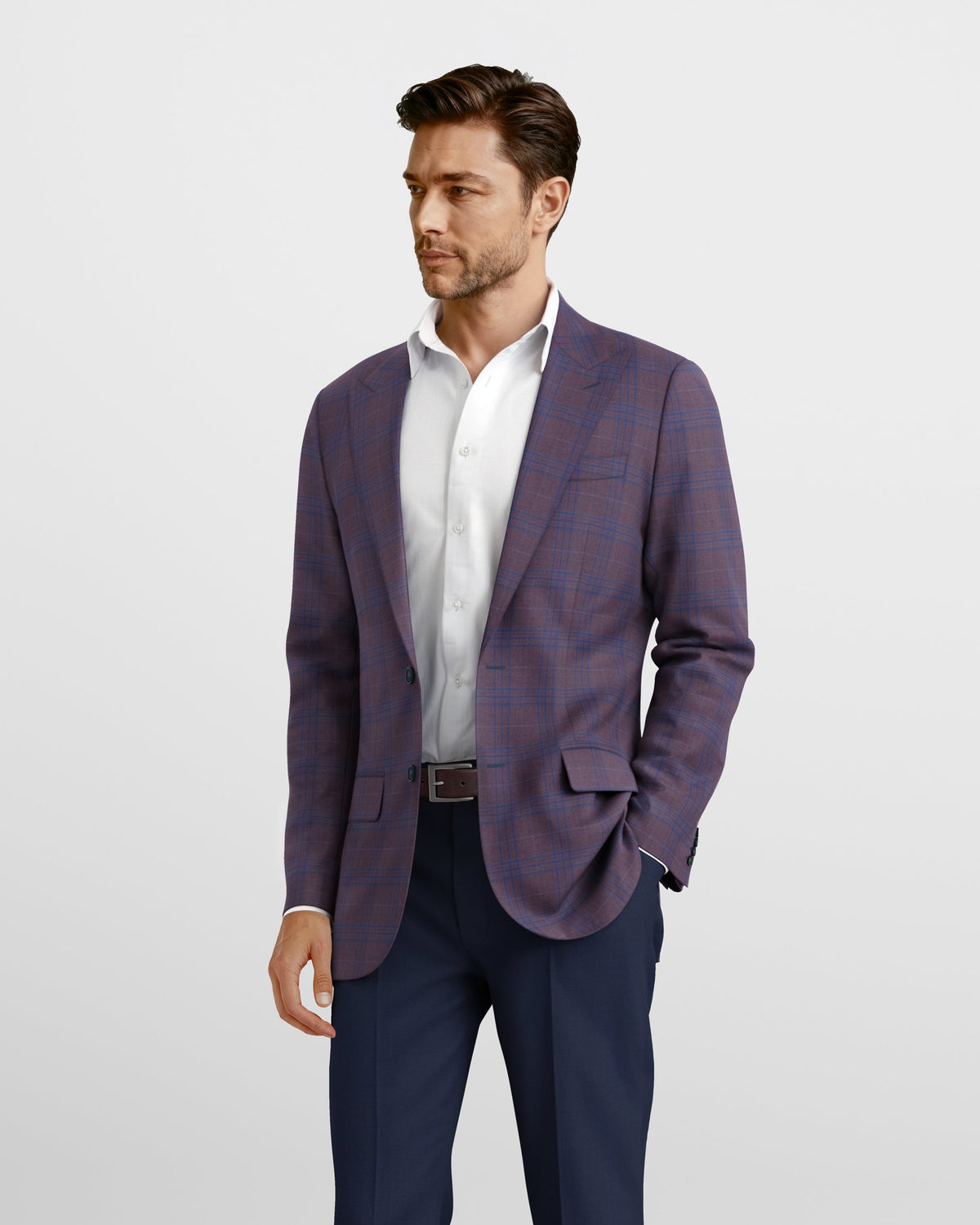 Peak Lapel Bordeaux Sienna Blazer