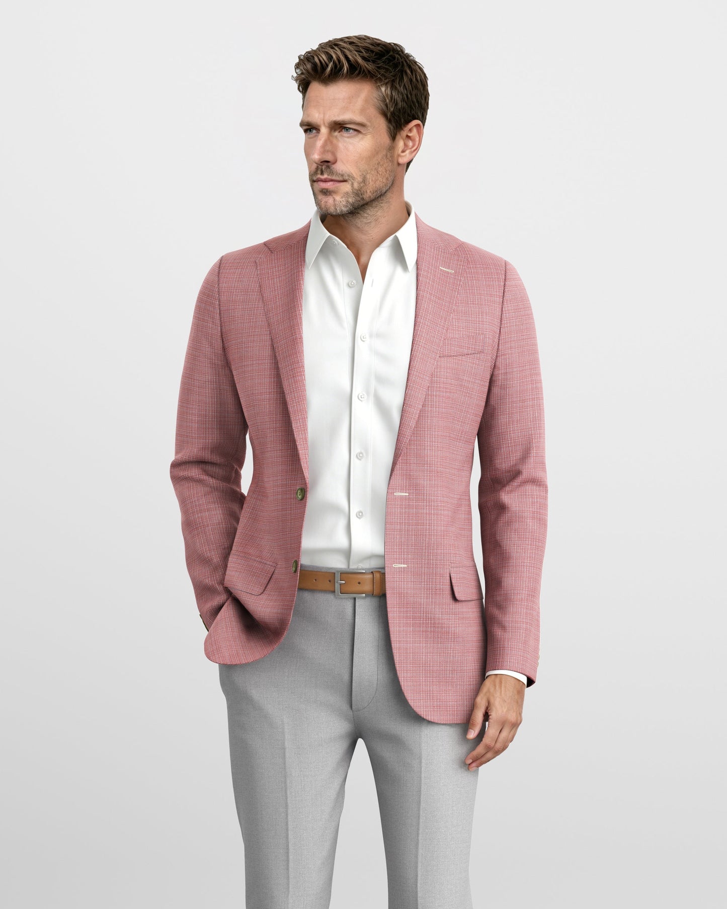 Dusty Red Hopsack Newport Blazer