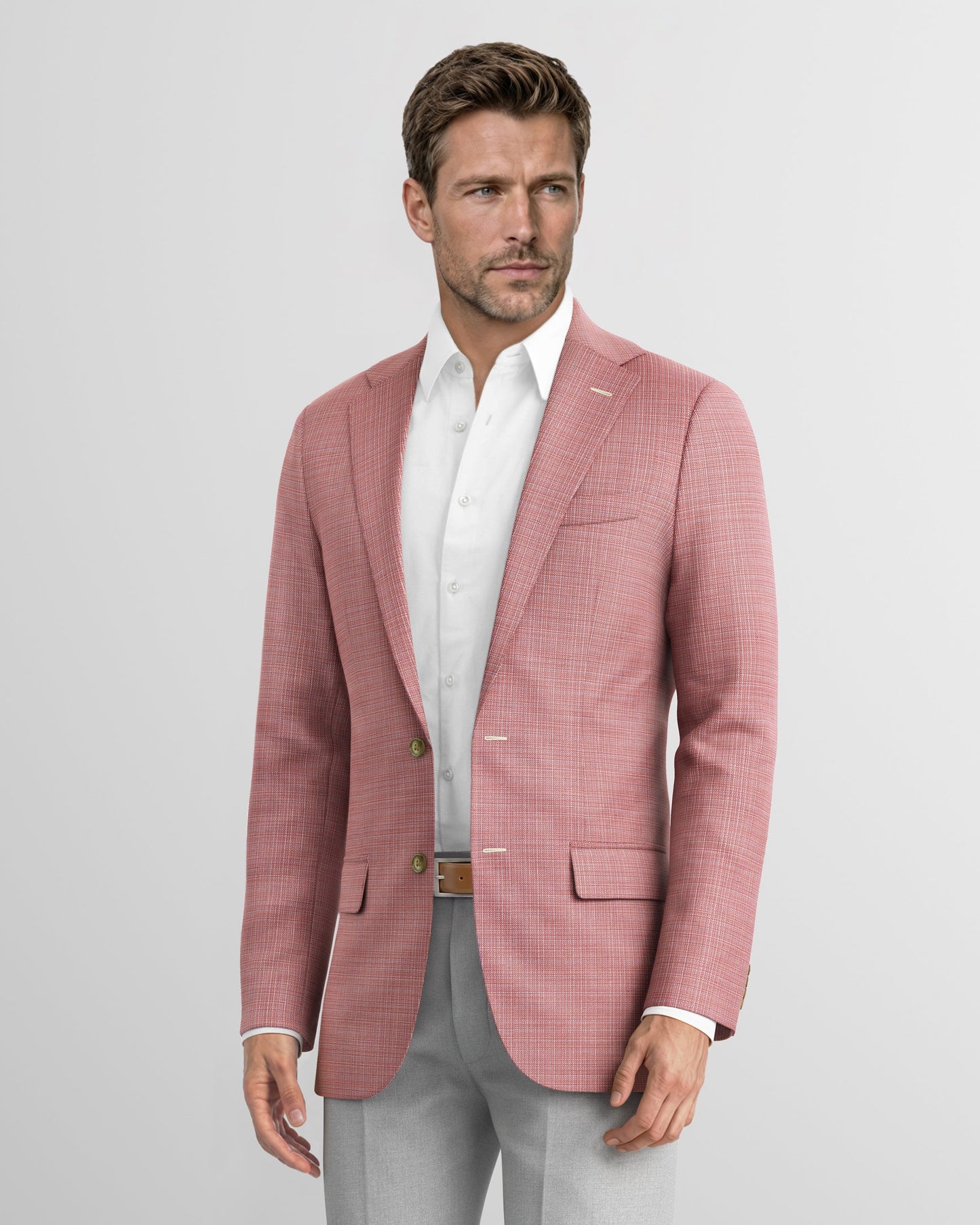 Dusty Red Hopsack Newport Blazer