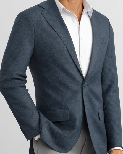 Midnight Teal Hopsack Newport Blazer