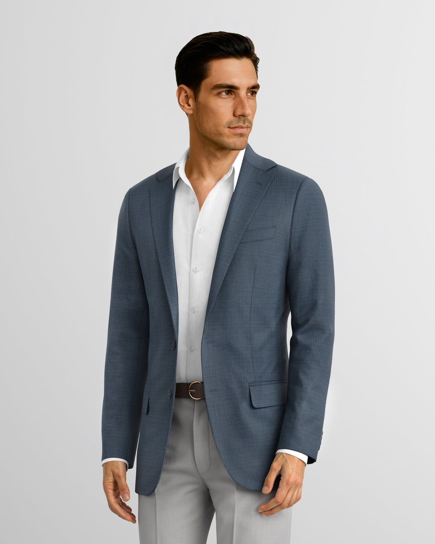 Midnight Teal Hopsack Newport Blazer
