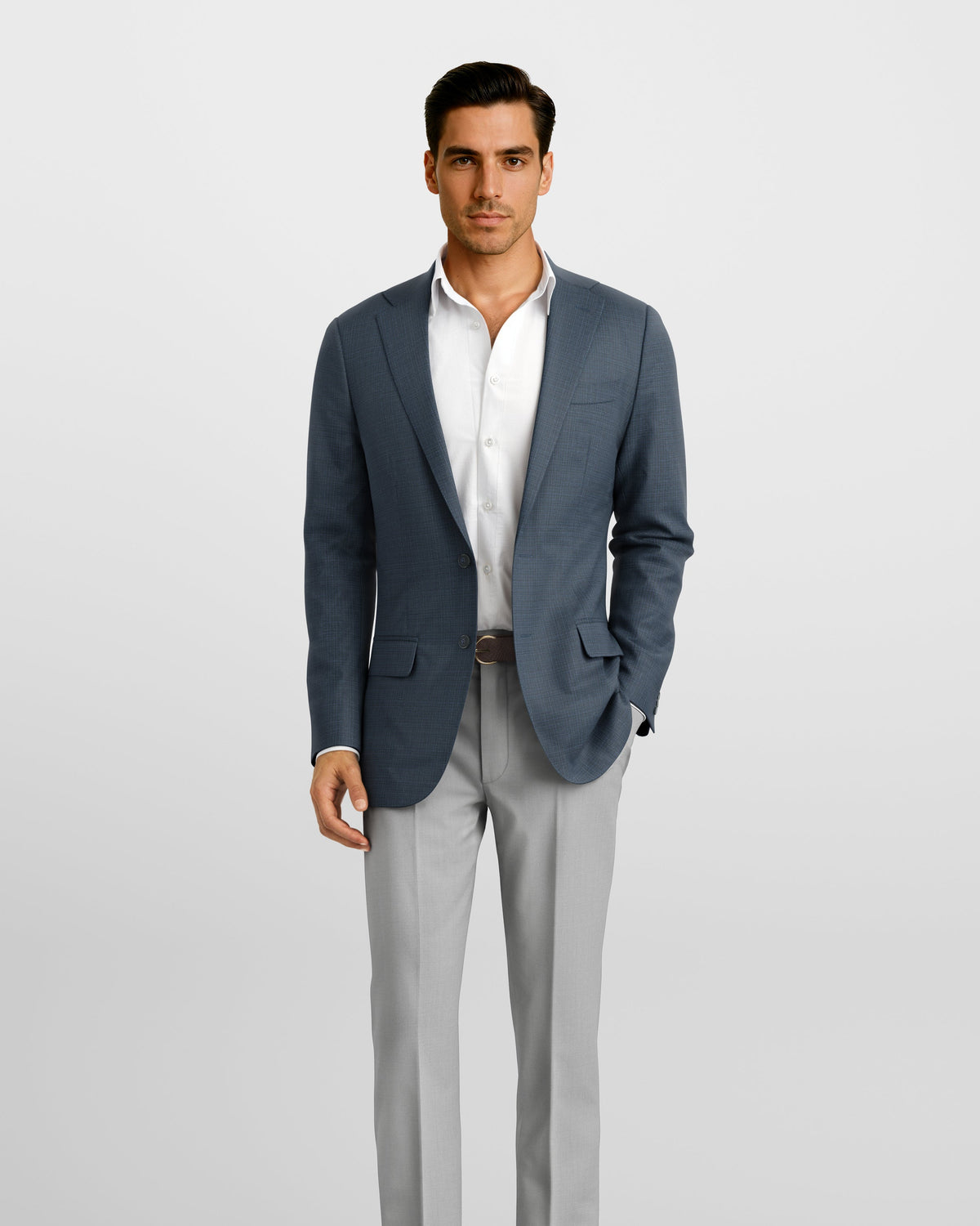 Midnight Teal Hopsack Newport Blazer