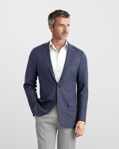 Midnight Blue Hopsack Newport Blazer