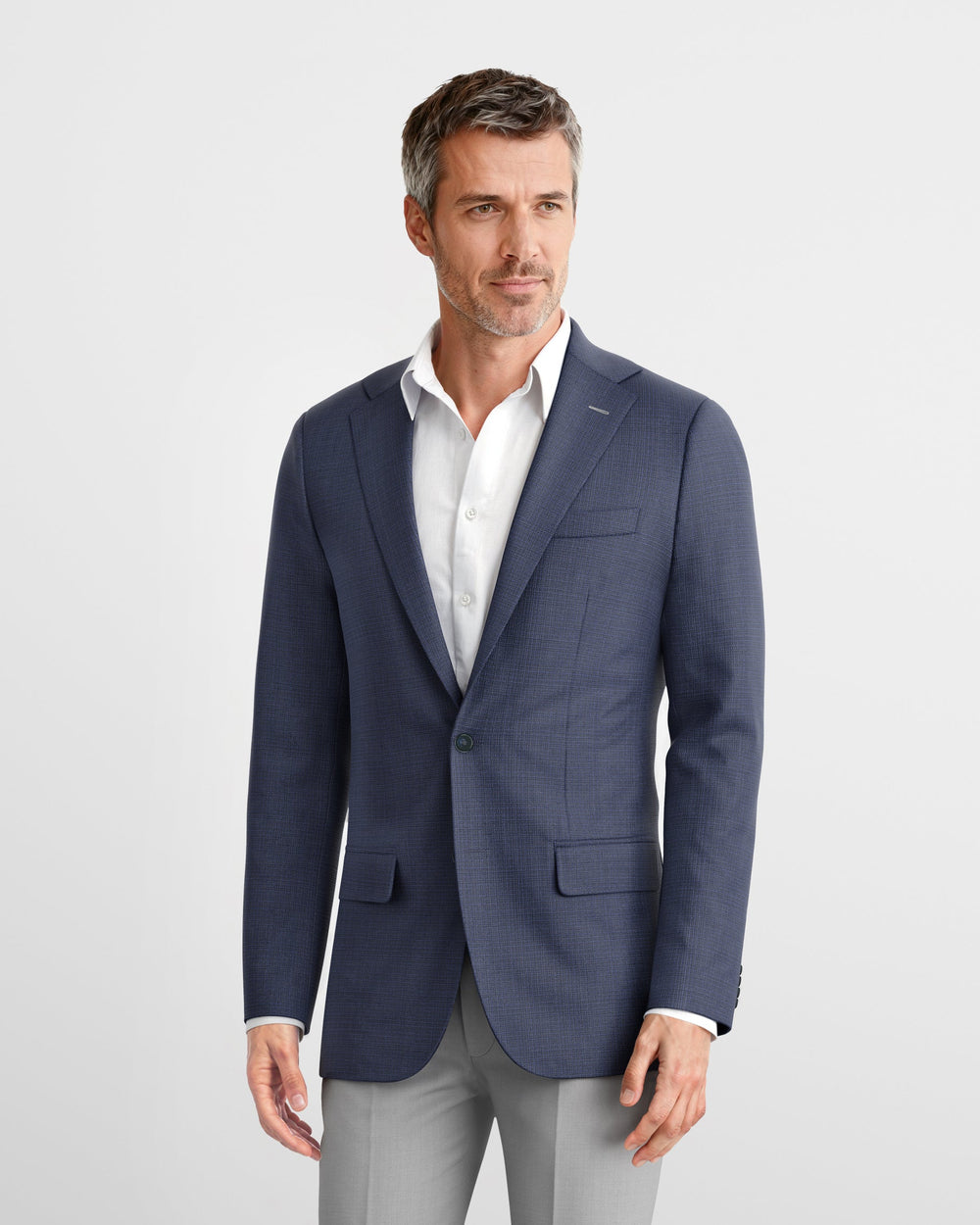 Midnight Blue Hopsack Newport Blazer